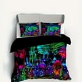 thumbnail image 3 of Mushroom Forest Bedding Set-Four Seasons,3,3,Green,Full, 3 of 10