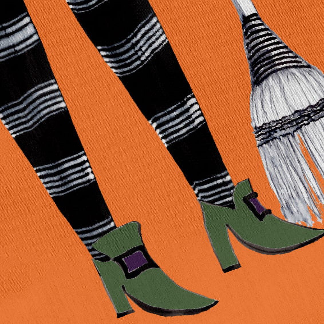 Trick or Treat Broom Lady Halloween Tote Bag