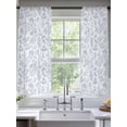 thumbnail image 2 of Light Blue Dandelion Sheer Curtains 72 Inch Length 2 Panels Set, Spring Flowers Modern Minimalist Voile Window Treatment Rod Pocket Curtains Sheers Drapes for Bedroom/Living Room/Kitchen 52"x72"x2, 2 of 7