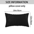 thumbnail image 5 of REGALWOVEN Short Plush Decorative Throw Pillow Covers Set of 2 for Living Room Black 18" x 18", 5 of 6