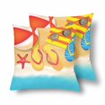 thumbnail image 2 of MKHERT Summer In Beach Throw Pillowcase Pillow Cover Cushion Couver 18x18 inch, Set of 2, 2 of 2