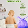 thumbnail image 4 of Disposable Baby Diaper Bags (500 Bags) Fresh Powder Scented Easy Tie Handles epi Eco-Friendly Diaper Disposable Sacks Dog Poop Bags Cat Litter Waste Bags (Fresh Powder, 500 ct.), 4 of 7