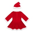 thumbnail image 4 of DPOIS Little Unisex Kids Santa Outfits Costume Tops Pants Hats Sets Christmas Dress Up, 4 of 7