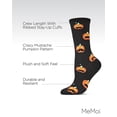 thumbnail image 3 of MeMoi Women's Pumpkin Stache Halloween Crew Socks - Mens - Male, 3 of 7
