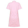 thumbnail image 4 of Eandarui Women's Scrub Dress Hospital Medical Doctors Nurse Uniforms Jackets Coat Halloween Costumes Pink XL, 4 of 7