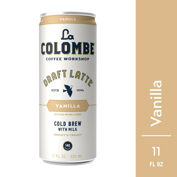 La Colombe Vanilla Draft Latte Cold Brew Coffee, 11 fl oz, Can