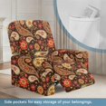 thumbnail image 3 of Kuiaobaty Mandala Flower Print Recliner Couch Cover for Pets Kids Paisley Breathable Reclining Sofa Slipcover with Side Pocket Durable Recliner Chair Cover Large Washable Reclining Slipcover, 3 of 8