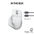 thumbnail image 4 of Logitech MX Master 3S for Mac - Wireless Bluetooth Mouse with Ultra-Fast Scrolling, Ergo, 8K DPI, Quiet Clicks, Track on Glass, Customization, USB-C,, 4 of 13
