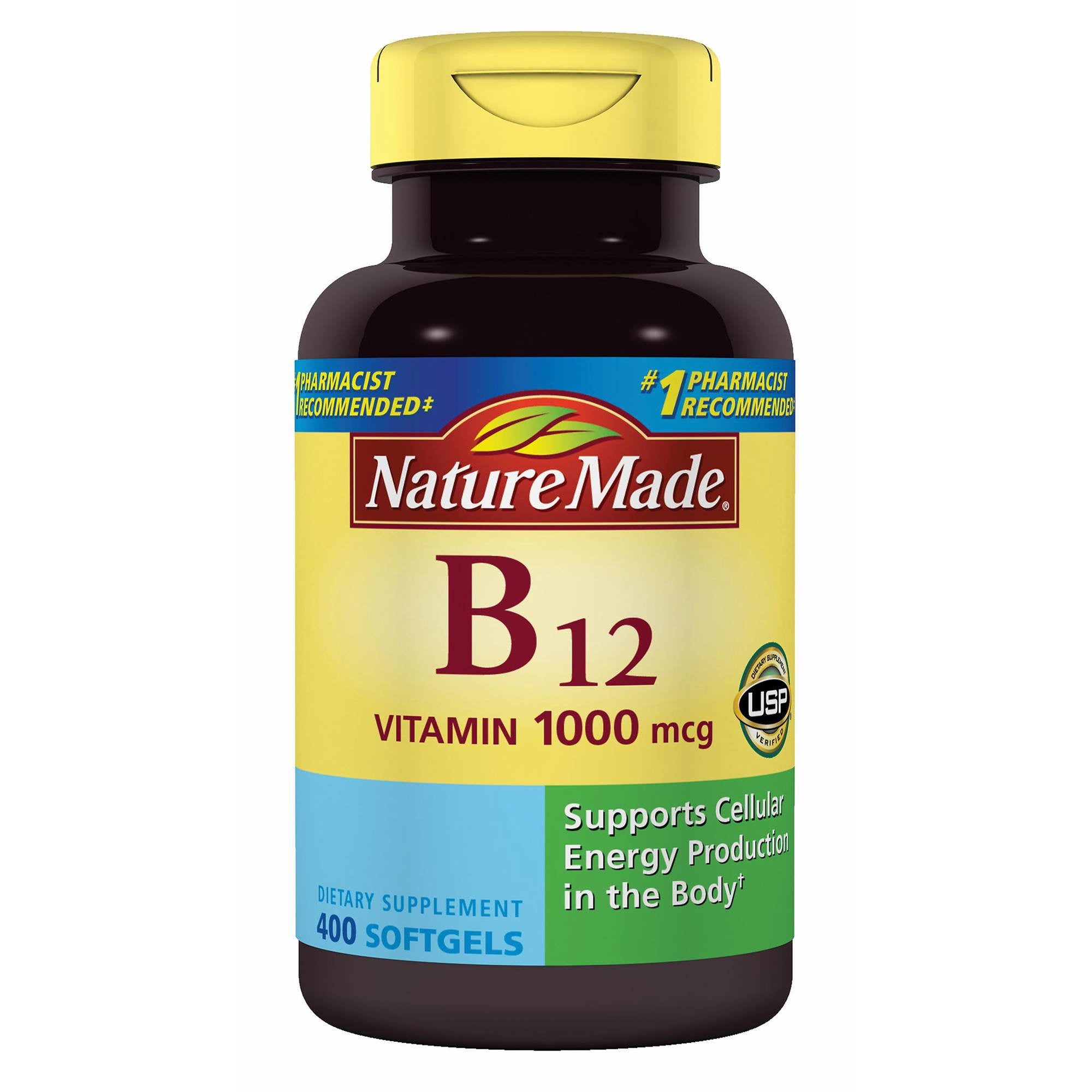 Nature Made Vitamin B12 1,000mcg Softgels, 400 Ct. - Walmart.com ...