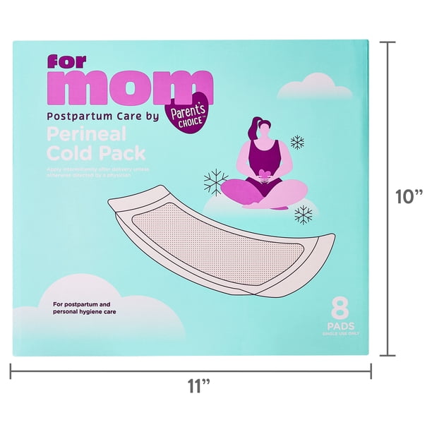 Parent's Choice Postpartum Care Perineal Cold Pack Ice Pads, Maxi