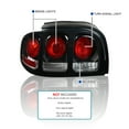 thumbnail image 3 of Spec-D Tuning Black Tail Lights Compatible with 1994-1998 Ford Mustang, Left + Right Pair Assembly, 3 of 5