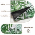 thumbnail image 6 of Monstera Leaves Round Area Rug 8Ft Washable Large Circle Rugs for Living Room Dorm, Summer Palm Leaf Botanical Wooden Grey Non-Slip Carpet Floor Mats Indoor Outdoor Carpet Runner Aesthetic Home Decor, 6 of 8