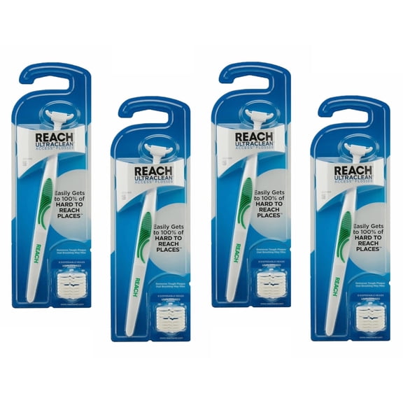 Reach Ultraclean Snap-On Dental Flosser Refills (Pack of 4)
