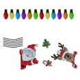 thumbnail image 1 of Pegatinas de coche, bombillas decorativas, imanes de nevera magnéticos festivos, Navidad, repuesto artesanal, tira reflectante creativa, 1 of 5