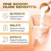 GoBiotix Magnesium Complex Powder with Magnesium Glycinate & Citrate, Honey Citrus Flavor, 60 Servings