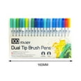 thumbnail image 5 of 100x Dual Tip Brush Pens, Bright Colors Coloring Books, Drawing Painting Sketching Colored Marker Pens for Comic Stationery, 5 of 8