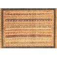 thumbnail image 1 of Ahgly Company Indoor Rectangle Abstract Brown Modern Area Rugs, 3' x 5', 1 of 4