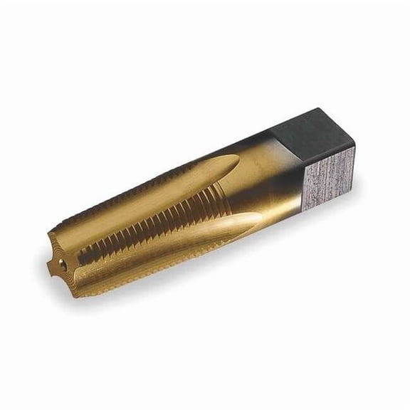 Widia Pipe Tap, 1/8"-27, Taper, 4 Flutes, NPT 19707