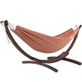 thumbnail image 1 of Vivere Double Sunbrella Cotton Hammock with Solid Pine Arc Stand, 1 of 2
