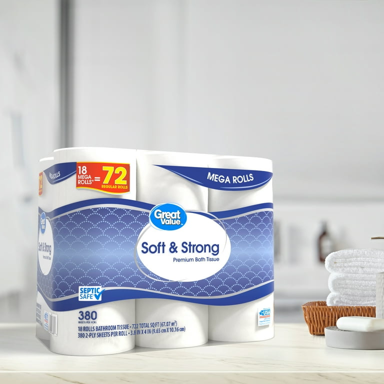 Up & Up Premium Ultra Soft Toilet Paper - 12 Mega Rolls - up & up
