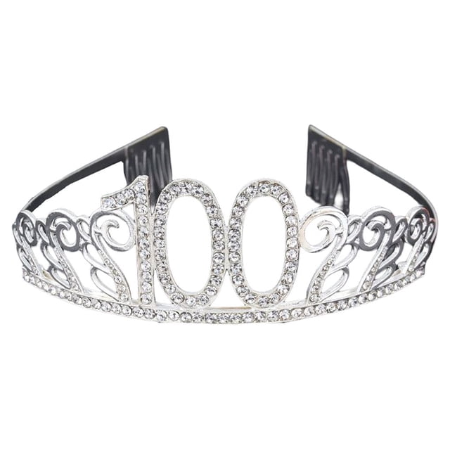 Minnieouse Tocado de cumpleaños, adorno de ropa, accesorios de peinado, adorno de corte de pelo, diadema de celebración, accesorio de fiesta de Accesorio para el cabello cien Minnieouse AP011164-20
