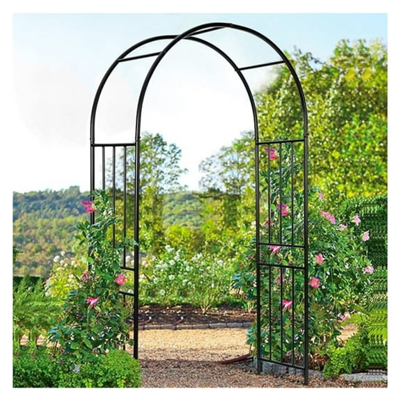 Metal Garden Arch, 7.2ft/86 Outdoor Arbor for Various Climbing Plant Flower, Arch Trellis for Wedding Garden Bridal Party Festival Decoration, Easy-to-Assemble