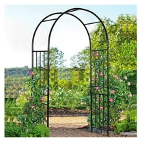 Metal Garden Arch, 7.2ft/86 Outdoor Arbor for Various Climbing Plant Flower, Arch Trellis for Wedding Garden Bridal Party Festival Decoration, Easy-to-Assemble