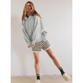 thumbnail image 5 of Womens Oversized Hoodies Casual Long Sleeve Drawstring Sweatshirts Pullover Fall Winter Outfits, 5 of 6