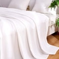 thumbnail image 2 of IGUOHAOCooling Blankets, Queen Size 100% Bamboo Blanket for All-Season, Cooling Blanket Absorbs Body Heat to Keep Cool on Warm Night, Ultra-Cool Lightweight Blanket for Bed (79x91 inches, White), 2 of 7