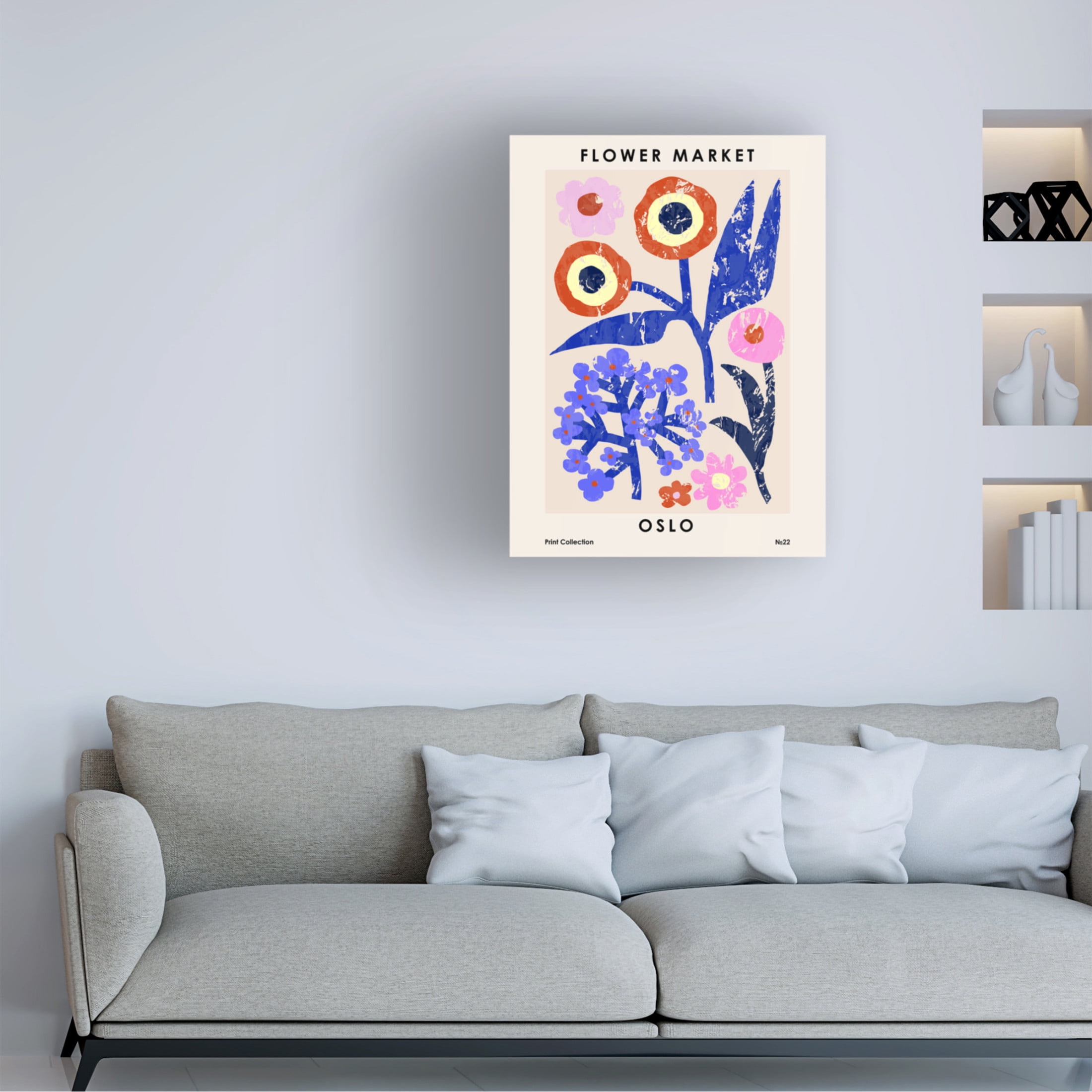 Trademark Fine Art NKTN   Flower Market Oslo Canvas Wall Art