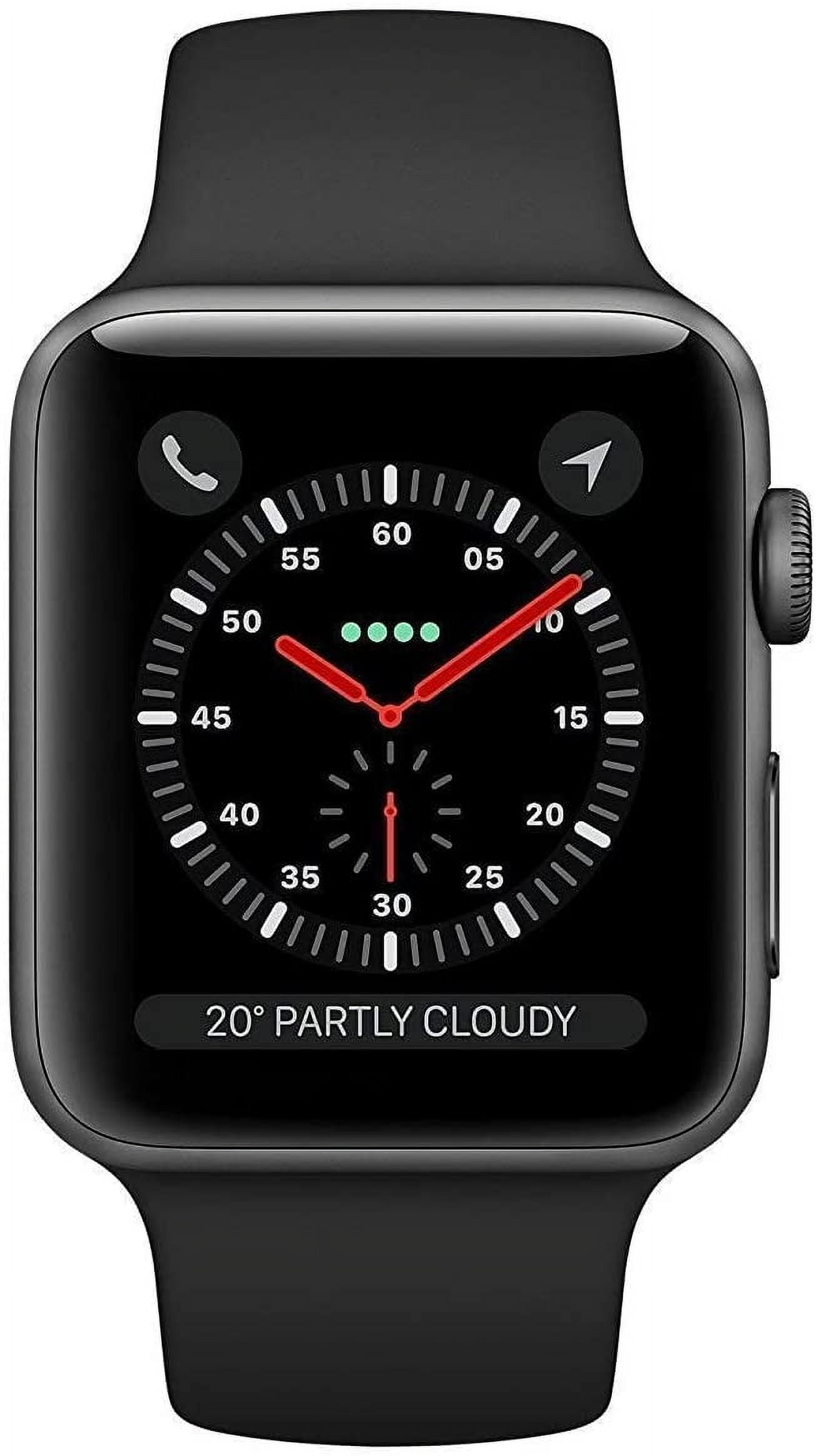 Apple Watch Series 3 (GPS, 38mm) - Space Gray Aluminum Case with Black Sport Band