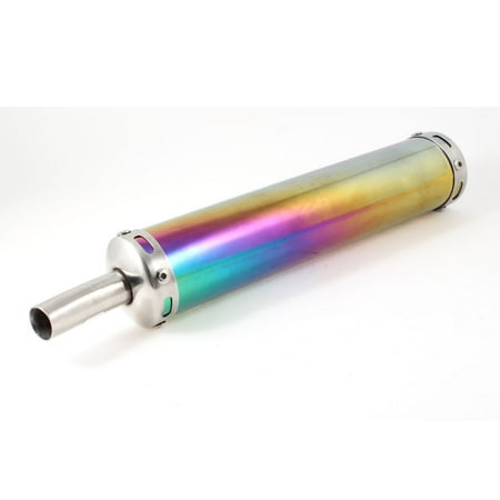 - Stainless Steel Round Tip Exhaust Pipe Muffler Colorful for Motorcycle