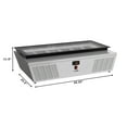 thumbnail image 3 of 45 in. Countertop Ice Cream Display Freezer with Glass Top with and 6 Pans, 3 of 17