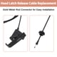 thumbnail image 4 of Cable de liberación del capó delantero Unique Bargains No.55256496 compatible con Dodge Dakota 1997-2004 y Dodge Durango 1998-2003, 4 of 7