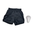 thumbnail image 1 of QualitChoice Shorts de Hockey Amples pour Hommes, Pantalons Jock Professionnels pour Soccer, Baseball, Soccer S avec Coquille à l'Entrejambe avec Coquille à l'Entrejambe S, 1 of 6