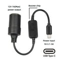 thumbnail image 6 of TONAIN USB C Type C to 12V Car Cigarette Lighter Soet Female Adapter` Converter, 6 of 8