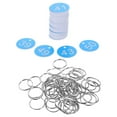 thumbnail image 4 of Shisuyan Numbered Tags Identification Management 50Pcs 1.4X1.4X0.05In, 4 of 9