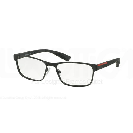 PRADA SPORT Eyeglasses PS 50GV DG01O1 Black Rubber 53MM