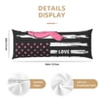 thumbnail image 3 of Fotbe Ribbon Breast Cancer Awareness Funda para Almohada Corporal con Diseño, Funda de Microfibra Ultrasuave de 20x54 Pulgadas, Ropa de Cama Elegante, 3 of 7