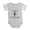 Heather Gray, variant on - Daddy's Little Caddy - Cute Infant Baby Football Bodysuit