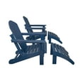 thumbnail image 2 of 5-Piece Outdoor Patio Adirondack Chair with Ottoman and Side Table Set, Navy Blue, 2 of 4