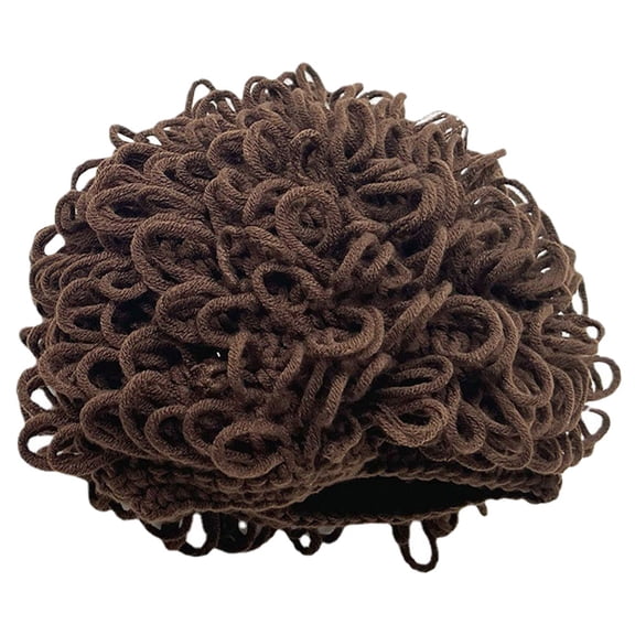 HEANUJJ Baby Wigs for Girls - Infant Knitted Wool Yarn Hat, Round Style, Soft and Cozy 1 Set