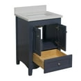 thumbnail image 2 of Abbey 24" Bathroom Vanity with Marine Gray Cabinet and Quartz Top, 2 of 7