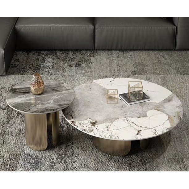 Mesas de centro nórdicas antiguas de mármol, organizador de patas grandes, Muebles de entrada japoneses, Muebles para el hogar