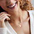 thumbnail image 2 of Ross-Simons Italian Orange Shell Sun Cameo Charm in 18kt Gold Over Sterling, Women's, Adult, 2 of 5