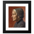 thumbnail image 2 of Ottilie Wilhelmine Roederstein 12x14 Black Modern Framed Museum Art Print Titled - Portrait of an Old Woman (1899), 2 of 5