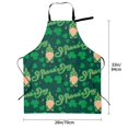 thumbnail image 2 of Kdxio St Patrick's Day9 Apron with Pockets Adjustable Kitchen Aprons for Men Women Waterproof Aprons for Cooking,Drawing,Crafting, Baking Household Cleaning, 2 of 8