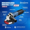 thumbnail image 2 of Miniesmeriladora industrial de 850W 4-1/2 DongCheng azul Estándar, 2 of 3