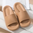 thumbnail image 6 of WAVSUF Men's Platform Slippers, Anti Slip Pillow Soft Waterproof Indoor Outdoor Shoes Brown 5.5-7, 6 of 9