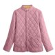 thumbnail image 2 of Parkas de manga larga para mujer, moda de invierno, abrigo pequeño de cuello alto a rayas, chaqueta de pana, abrigo grueso y cálido, chaqueta de talla grande, abrigo de poliéster para mujer, 2 of 6